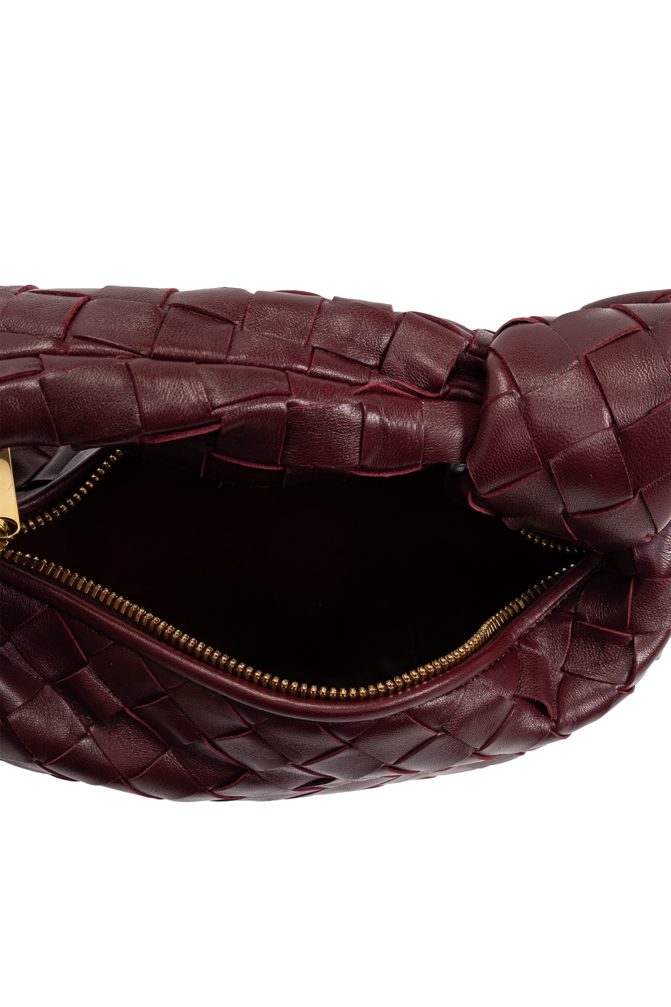 【関税&送料込】Bottega Veneta Burgundy Nappa Leather Mini J BOTTEGA VENETA Nappa Intrecciato Mini Jodie Burgundy 617366